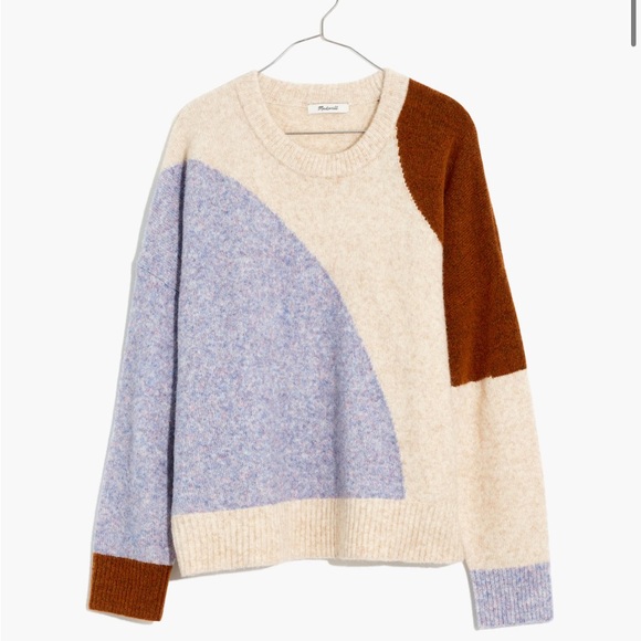 Madewell Cedarbrook Pullover Sweater in Colorblock - Picture 3 of 8